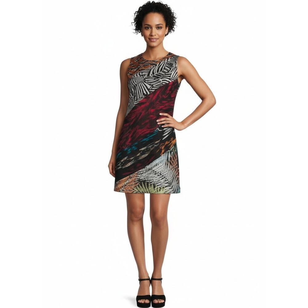 Missoni Muticolor Printed Knit Patch Dress